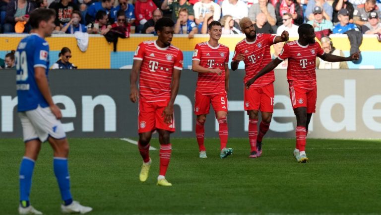 Jugadores del Bayern Munich en celebración