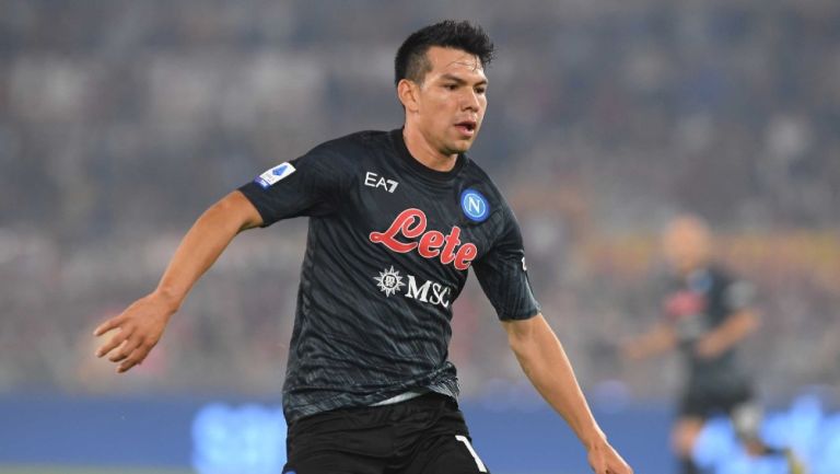 Chucky Lozano con el Napoli