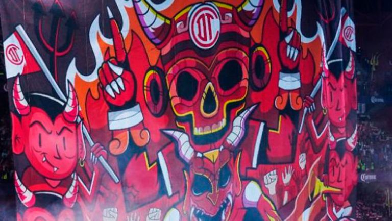 Tifo del Toluca en la Final de Ida del Apertura 2022 