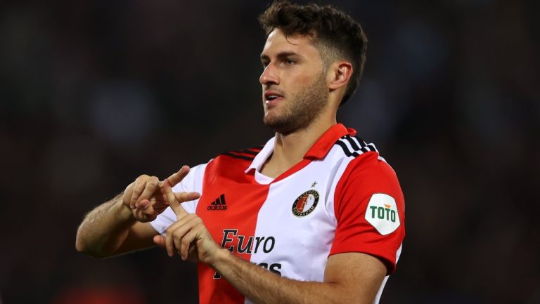 Santiago Giménez con Feyenoord 