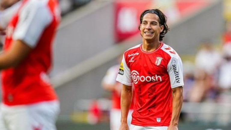 Diego Lainez con el Braga 