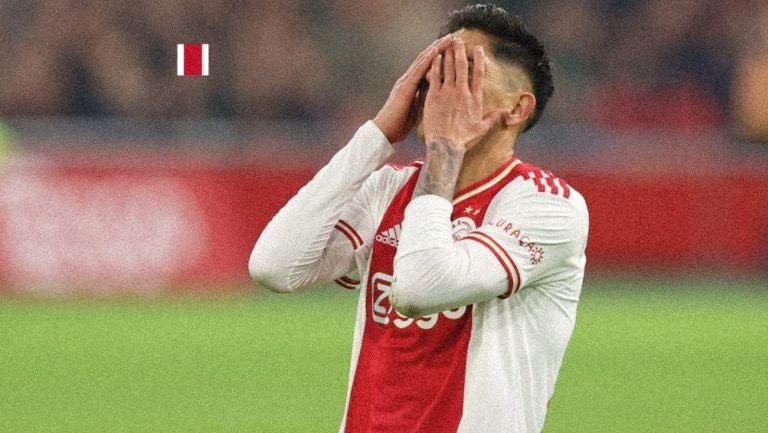 Edson Álvarez en la derrota del Ajax