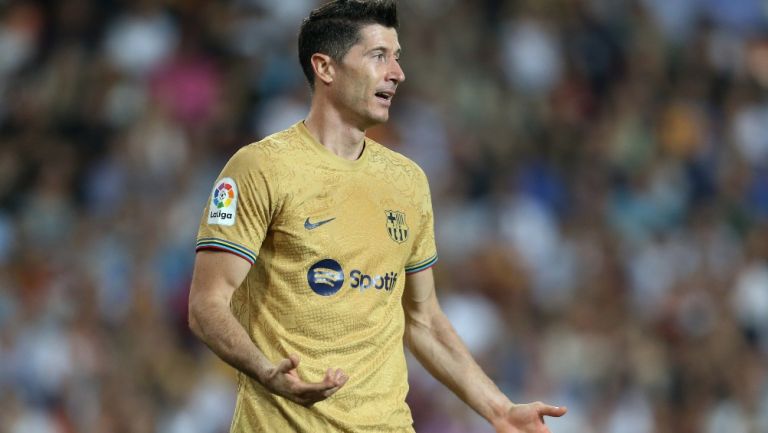 Robert Lewandowski con Barcelona