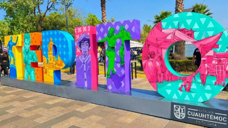 Inauguran letras monumentales en Tepito