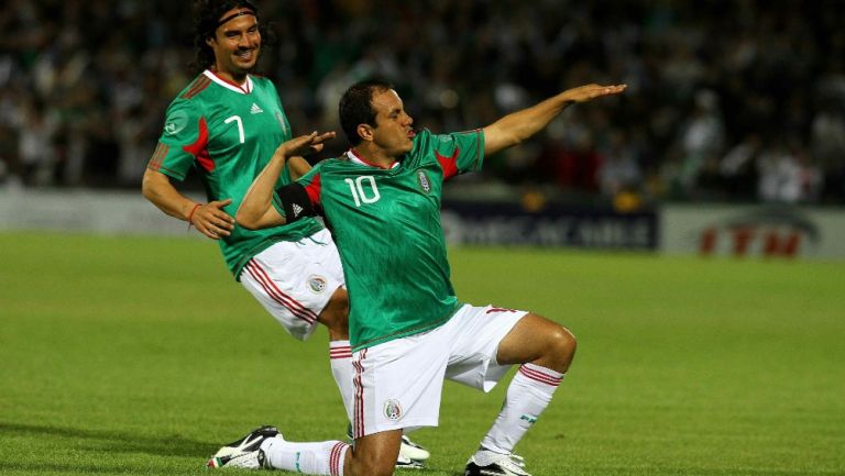 Cuauhtémoc Blanco en su paso por la Selección Mexicana