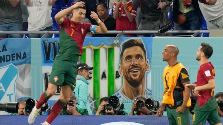 Qatar 2022: Cristiano Ronaldo festejó gol en quinto Mundial seguido 'en la cara de Messi'