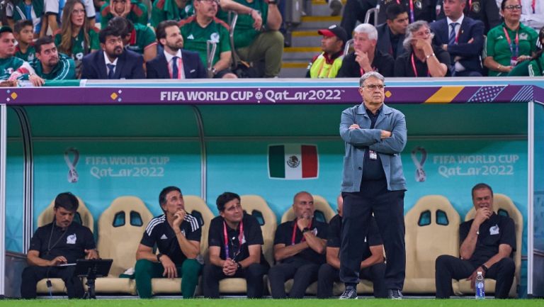 Gerardo Martino con México vs Argentina en Qatar 2022