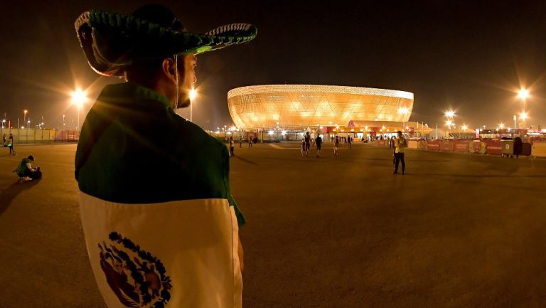 Aficionado mexicano en Qatar