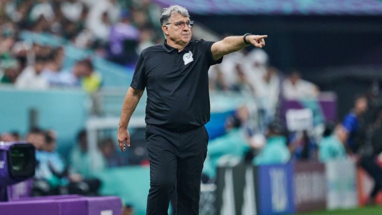 Tata Martino, en un juego de Qatar 2022