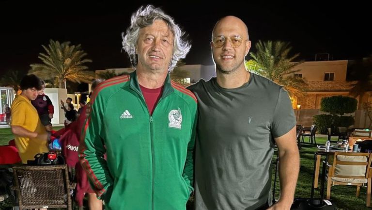 Norberto y Cristian Scoponi en Qatar
