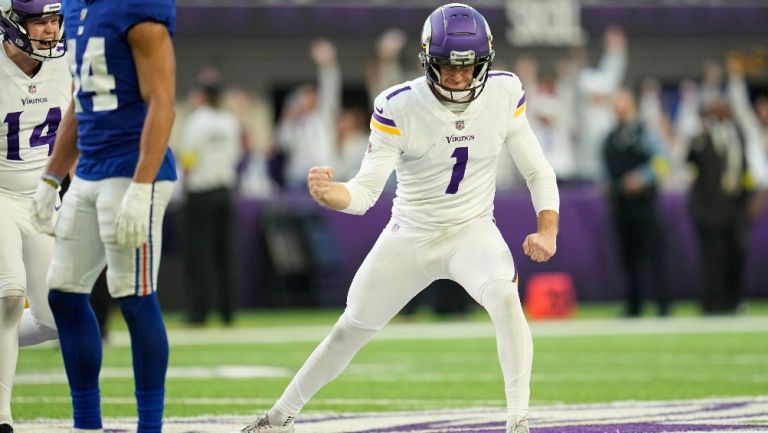 NFL: Vikings venció con gol de campo de 61 yardas a Giants