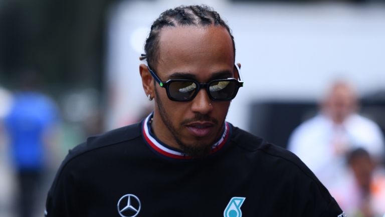 Hamilton en un GP de la Fórmula 1