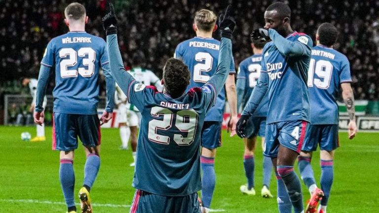 Santi Giménez marcó gol en la victoria del Feyenoord ante Groningen