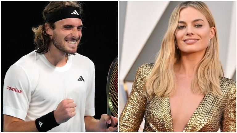 Tsitsipas hizo una amable invitación a Margot Robbie