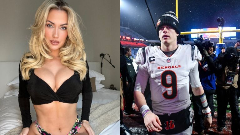 Paige Spiranac le coqueta a Joe Burrow