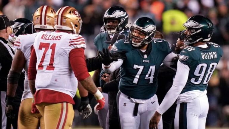 49ers y Eagles protagonizaron pelea en la Final de la NFC