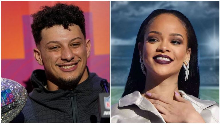 Patrick Mahomes y Rihanna