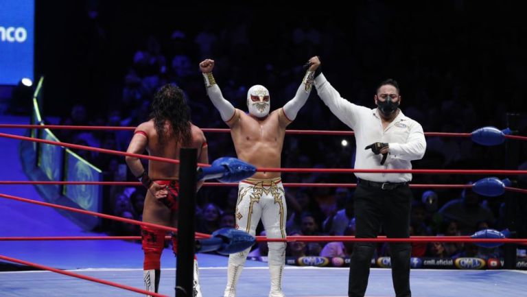CMLL: Místico, Ángel de Oro y Volador Jr. se impusieron a Oráculo, Atlantis Jr. y Rocky Romero