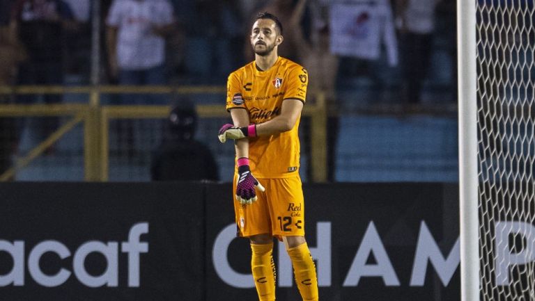 Camilo Vargas durante el encuentro donde cayeron ante el Olimpia