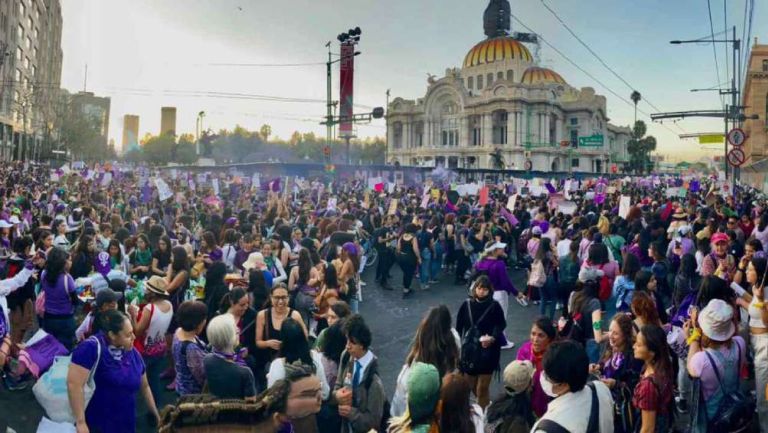 Reportan 90 mil personas en la marcha del 8M en la Ciudad de México