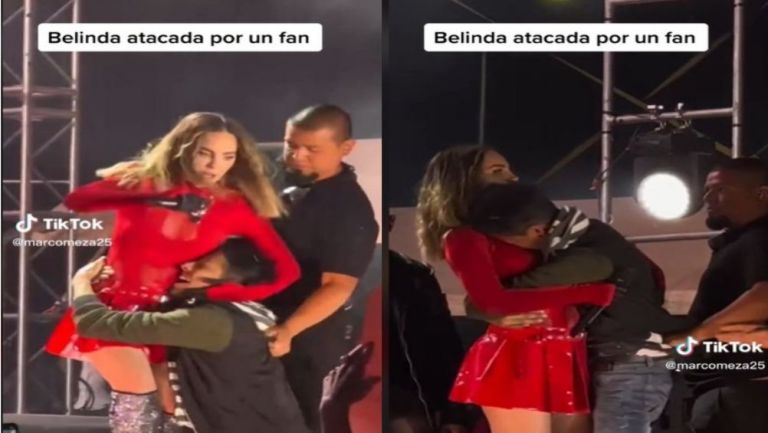 Belinda fue sorprendida por un fan