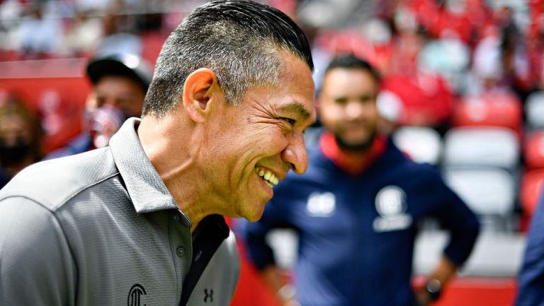 Nacho Ambriz, entrenador de los Diablos Rojos del Toluca