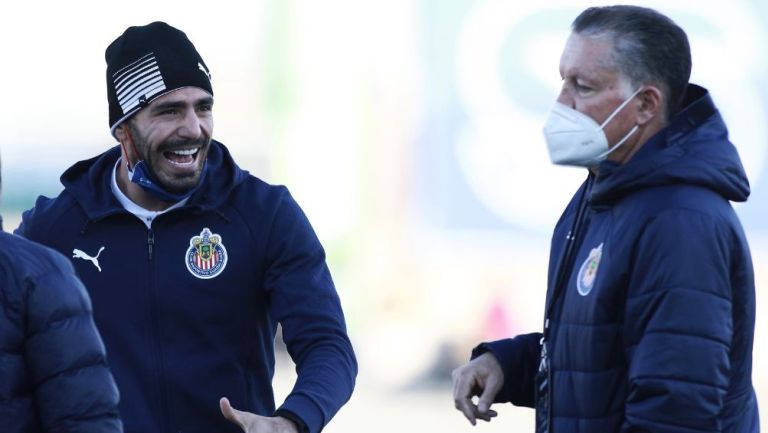 Ricardo Peláez con Antonio Briseño en Chivas