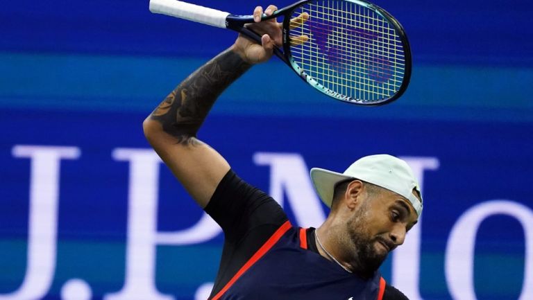 Kyrgios azotando su raqueta en el US Open