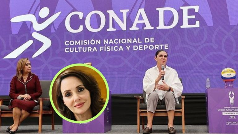 Ana Guevara en un evento de la Conade