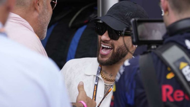 Neymar convivió con los pilotos de F1 en el primer día del GP de España