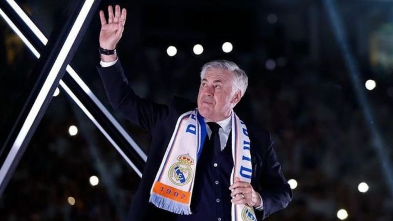 Carlo Ancelotti con el Real Madrid