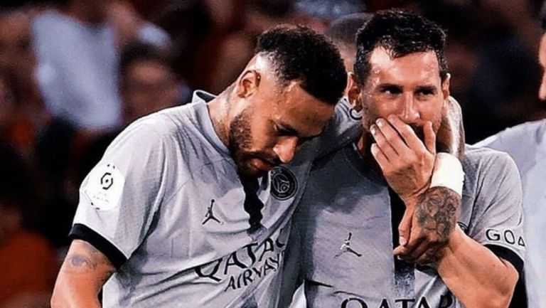 Neymar y Messi en el PSG