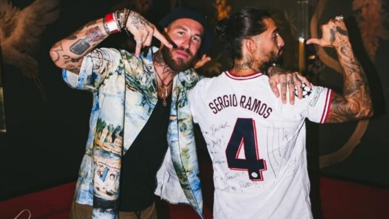 Maluma y Sergio Ramos en Ibiza