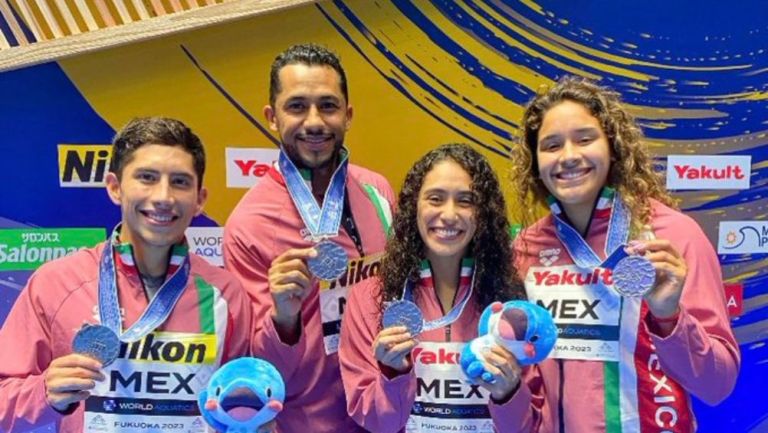 México quedó en el segundo lugar en saltos mixtos por equipos 