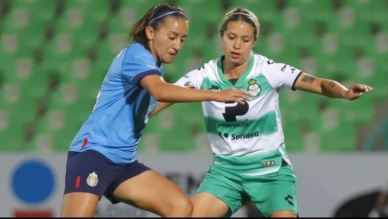 Chivas vs Santos del CL23 Femenil