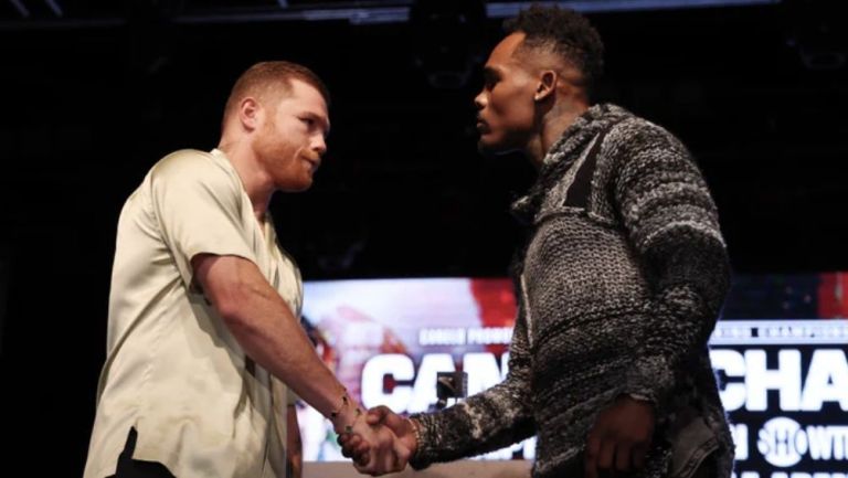 Canelo y Jermell en el primer cara a cara antes de la pelea