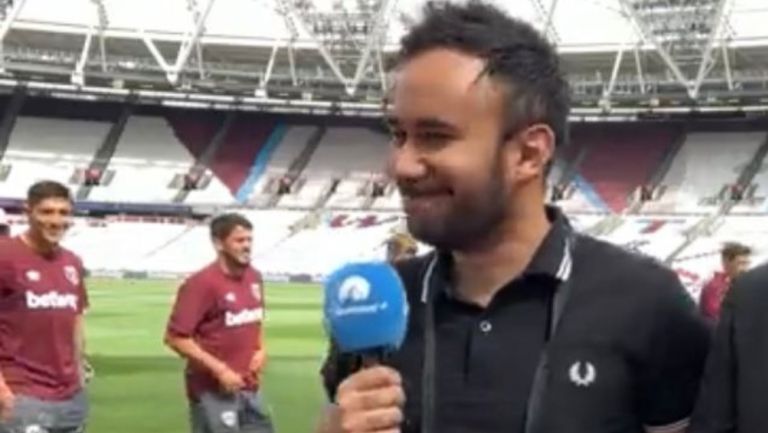 Así reaccionó Edson Álvarez cuando se encontró a Werevertumorro en el London Stadium