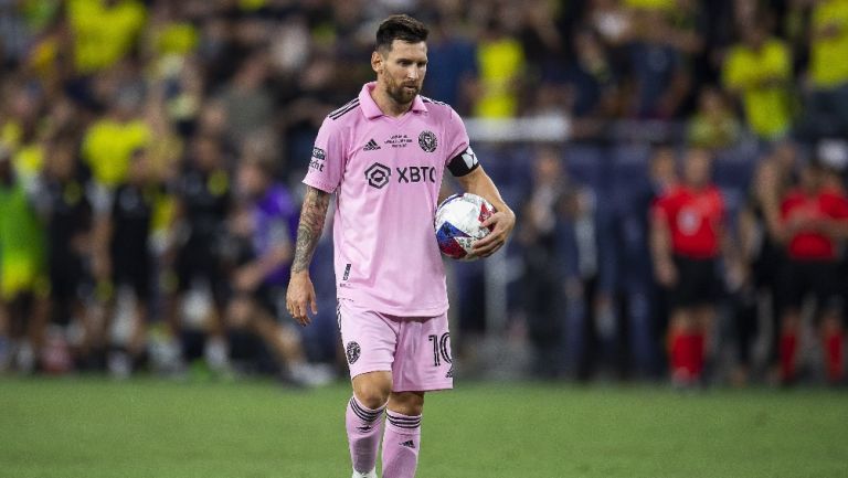 Messi jugando con el Inter Miami 