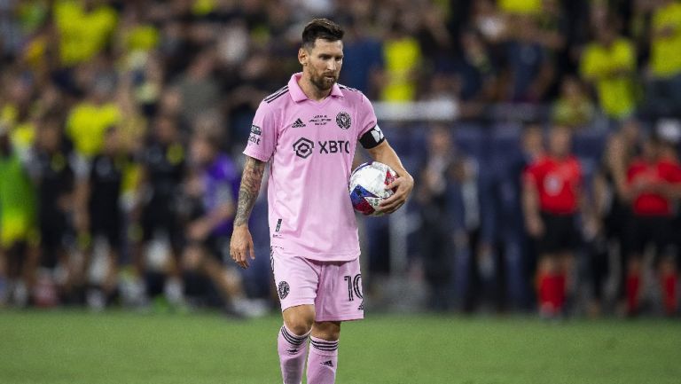 Messi jugando con el Inter Miami 