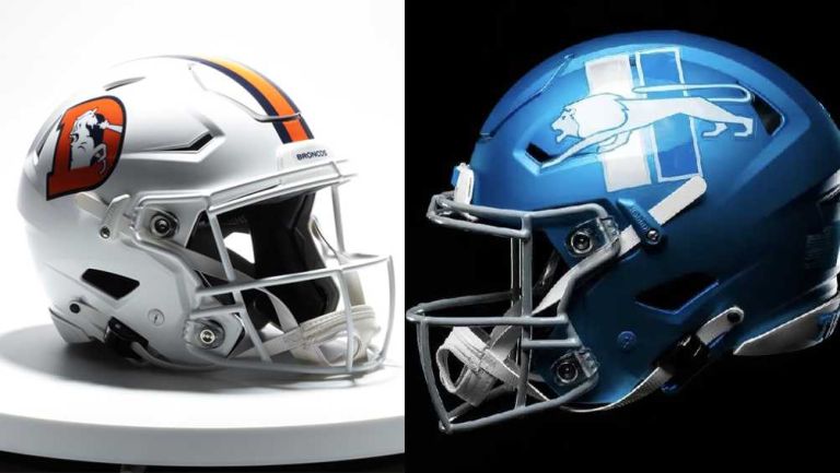 NFL: Lions y Broncos utilizarán cascos alternativos esta temporada