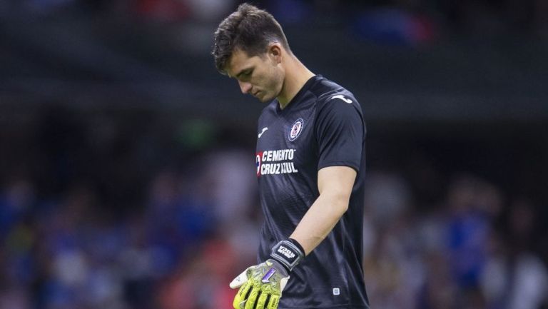 El arquero celeste ha sufrido bajo los tres palos de Cruz Azul