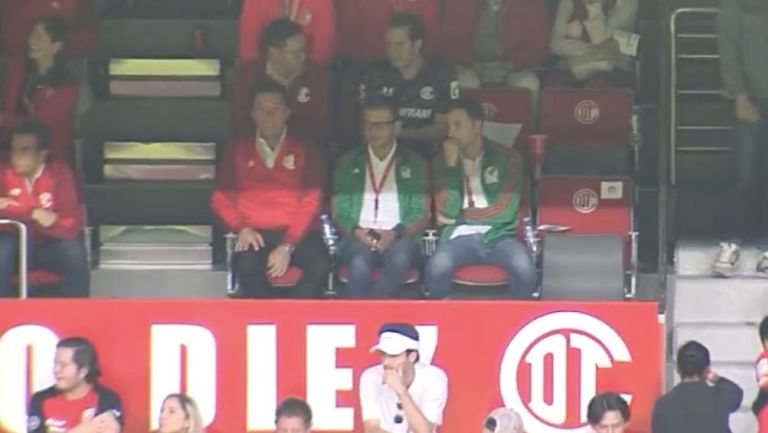 Lozano en el estadio Nemesio Díez