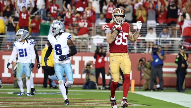 NFL multa a George Kittle tras lanzar mensaje ofensivo contra los Dallas Cowboys