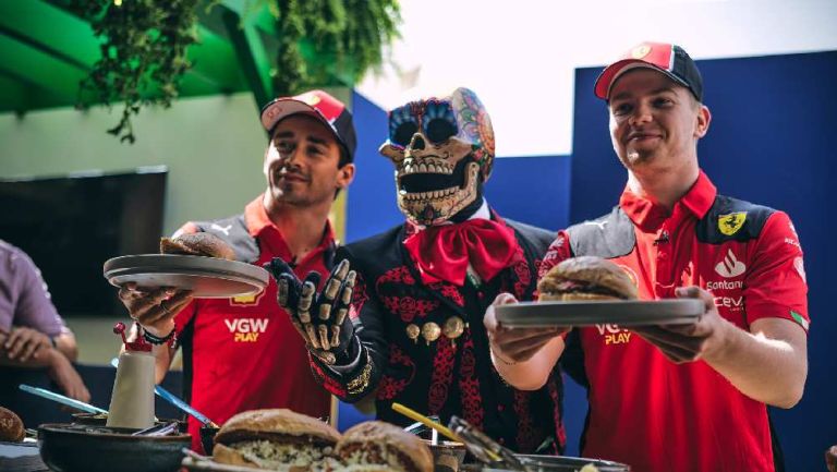 ¡Al estilo mexicano! Leclerc y Shwartzman prepararon tortas de chilaquiles