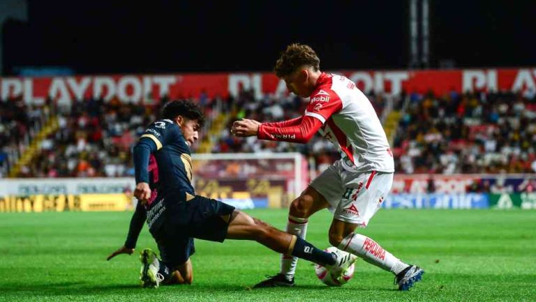 Pumas sufrió dura derrota en su visita a Necaxa tras polémica expulsión de 'Chino' Huerta