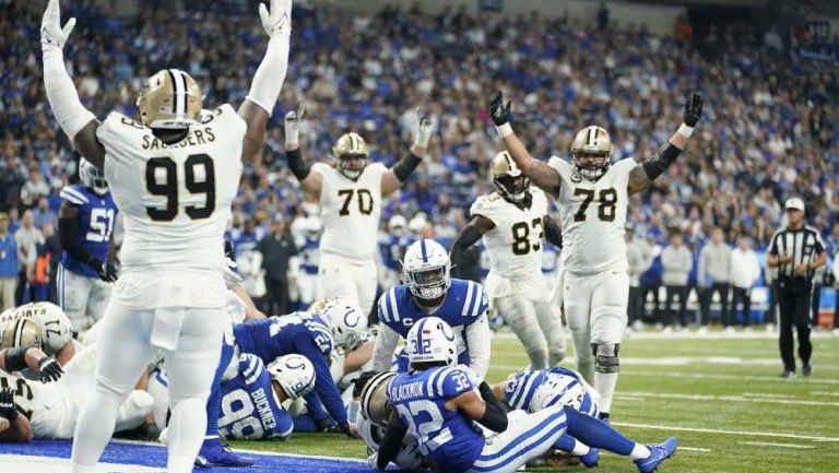 Saints rompe la racha negativa y se impone 38-27 ante los Indianapolis Colts