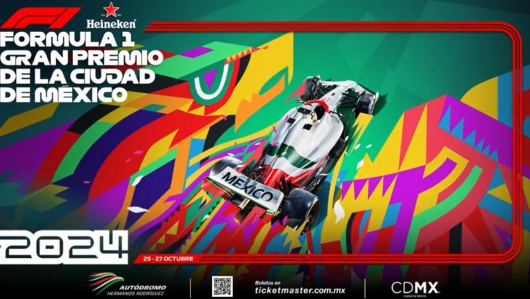 Póster oficial del GP México 2024 