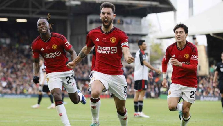 Manchester United vence al Fulham con gol de Bruno Fernández de último minuto