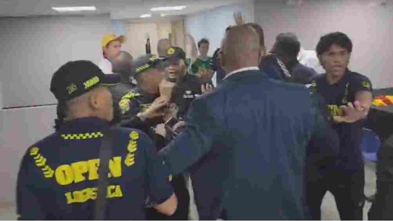 Colombia vs Brasil terminó con bronca entre equipos de seguridad y prensa