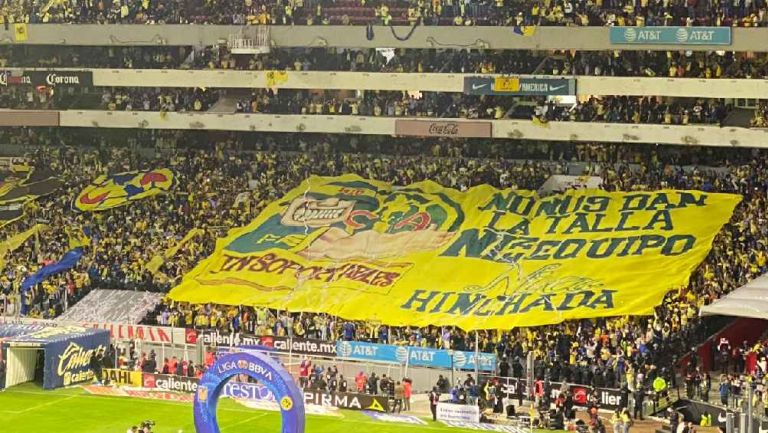 América 'humilla' a Tigres con manta previo al inicio de la Final: 'No nos dan la talla'